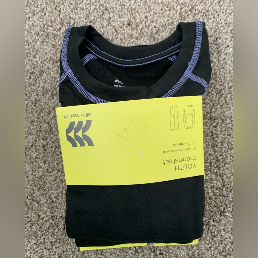 Girls 6/6x All in Motion Youth 2pc Thermal Set - Picture 3 of 5